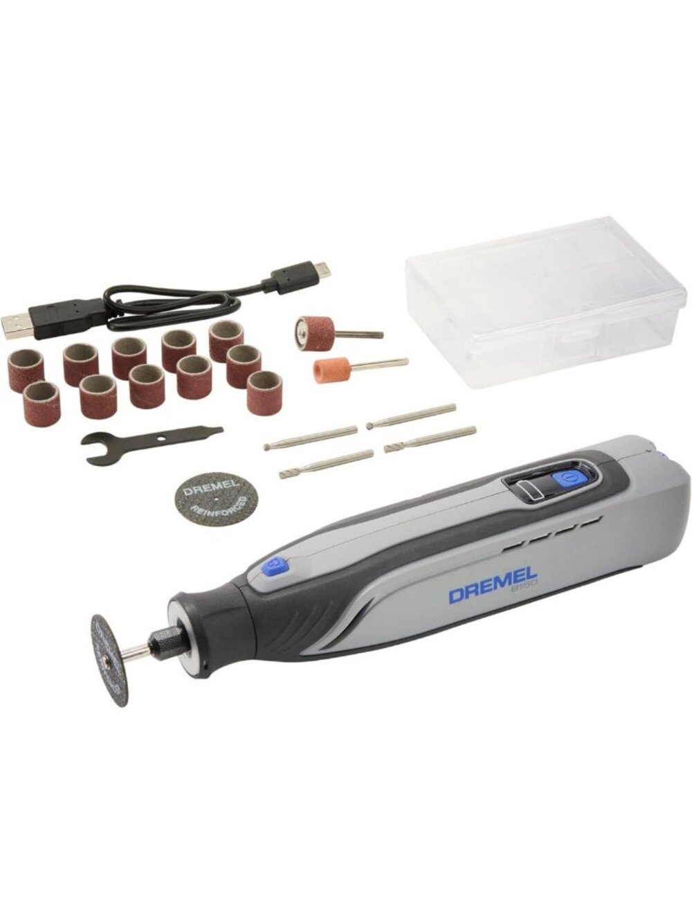 Dremel 8150 8V Cordless Rotary Tool Kit, Brushless Motor, 20 Accessories